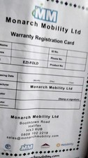 Monarch mobility scooter for sale  LEATHERHEAD