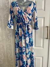 Blue floral wrap for sale  CHESTERFIELD
