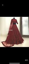 Red lehenga with gebraucht kaufen  Ratingen