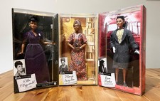Mattel Barbie inspirujące kobiety czarne amerykańskie lalki zestaw 3 na sprzedaż  Wysyłka do Poland