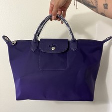Bolsa de ombro Longchamp Le Pliage grande roxa nova sem etiquetas comprar usado  Enviando para Brazil