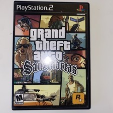 Grand Theft Auto: San Andreas (Sony PlayStation 2, 2004) SLUS 20946 Black Label comprar usado  Enviando para Brazil