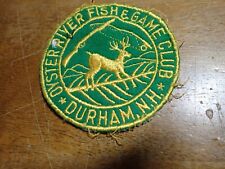 DURHAM NEW HAMPSHIRE OYSTER RIVER FISH GAME CLUB DÉCADA DE 1950 ADESIVO OBSOLETO BX A #55 comprar usado  Enviando para Brazil