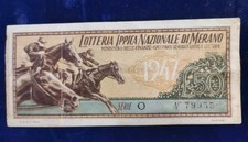 Biglietto lotteria ippica usato  Zerbolo