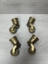 Solid brass castors for sale  WREXHAM