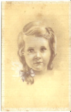 Cartolina volto bambina usato  Roma