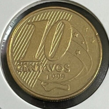 Usado, Moeda Brasil 10 centavos 1999 - V486 / KM# 649 - eb895 comprar usado  Brasil 