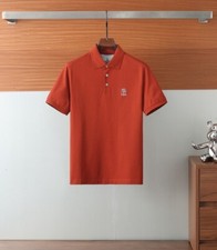 Camisa POLO Brunello Cucinelli masculina casual ajuste regular algodão lapela manga curta comprar usado  Enviando para Brazil