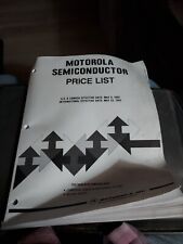 MOTOROLA SEMICONDUCTOR PRICE LIST BOOK segunda mano  Embacar hacia Argentina