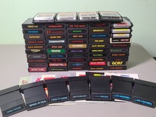 Lote de 61 Jogos Vintage Atari 2600 Testados - Pac Man, Breakout, River Raid, etc comprar usado  Enviando para Brazil