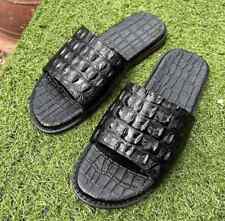 Sandálias masculinas de luxo, flip-flop, pele de couro genuíno - 100% feitas à mão tamanho 13EUA EU47 comprar usado  Enviando para Brazil