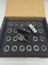 Tuercas de carreras de acero de alta resistencia extendidas abiertas/cerradas 20 piezas M12 x 1,5 mm negras segunda mano  Embacar hacia Mexico