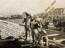 #26144 Grécia década de 1950. Três construtores em andaimes. Foto, usado comprar usado  Enviando para Brazil