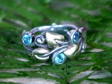 Ring blue topaz for sale  Dedham