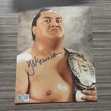 Yokozuna signed 8x10 for sale  Biddeford
