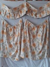 Pair yellow floral for sale  TONBRIDGE