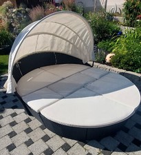 Sonneninsel polyrattan schwarz gebraucht kaufen  Hilgertshausen-Tandern