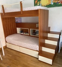 Letto castello legno usato  Roma