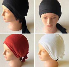 Chapéu gorro esfoliante macio amarrar nas costas sob o lenço hijab capa de cabelo/quimioterapia/chapéu de enfermeira, usado comprar usado  Enviando para Brazil