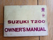 Suzuki t200 owners for sale  LEICESTER