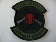 MAINE ME TACTICAL RENEGADE AIRSOFT Rifle Gun Patch Velkro 3” NOS Frete Grátis, usado comprar usado  Enviando para Brazil
