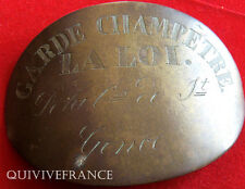 Plaque garde champetre d'occasion  Le Beausset