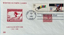 Combo GLEN 1798 Jogos Olímpicos de Inverno de Hóquei no Gelo 1980 com Selo 1932 Lake Placid  comprar usado  Enviando para Brazil