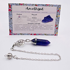 Amethyst crystal pendulum for sale  MANCHESTER