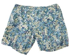 Bermuda de natação vintage Chemise Lacoste estampa de osso de peixe masculina L azul verde rara comprar usado  Enviando para Brazil