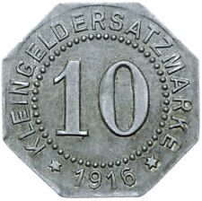 Młynek do cięcia - Piła - Polska - NOTGELD Moneta awaryjna - 10 fenigów 1916 - Cynk na sprzedaż  PL