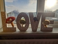 Mushroom wood letters for sale  NEWHAVEN