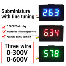 DC 0-300V 0-600V 0.56'' /0.36'' Mini LED Digital Voltmeter Voltage Meter Tester comprar usado  Enviando para Brazil