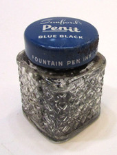 glass fountain pen bottle for sale  Hensel