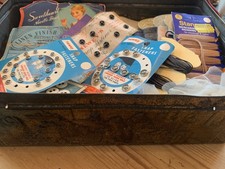 Vintage tin sewing for sale  AXMINSTER