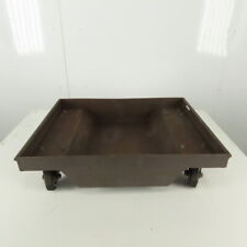 Banheira industrial carrinho de 4 rodas 26" x 21" x 5" recipiente de sucata panela de gotejamento comprar usado  Enviando para Brazil