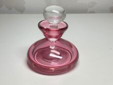 Pink glass perfume for sale  COULSDON