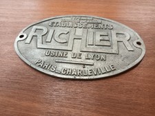 Plaque richier constructeur d'occasion  Vesoul