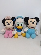 (A7) 3 personagens antigos da Disney, pelúcia bebê do início dos anos 90 Mickey Minnie e Donald comprar usado  Enviando para Brazil
