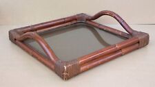 Plateau rotin verre d'occasion  Polliat