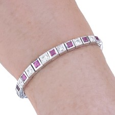 Rubies diamond bracelet d'occasion  Expédié en Belgium
