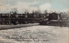 Huntington Indiana ~ Wabash Rivière Dam ~1910 Carte Postale na sprzedaż  Wysyłka do Poland