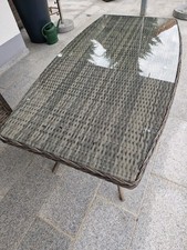 Rattan gartentisch 140x67 gebraucht kaufen  Freiamt