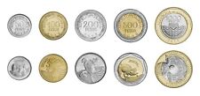 Colômbia 5 peças conjunto de moedas 50 100 200 500 1000 pesos 2012 2015 2016 UNC BIMETÁLICO comprar usado  Enviando para Brazil