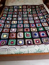 Plaid vintage crochet d'occasion  Commercy