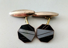 Vintage enamel cufflinks for sale  BANWELL