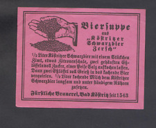 Etikett köstritzer biersuppe gebraucht kaufen  Rostock
