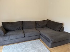 Corner sofa grey for sale  MOTHERWELL
