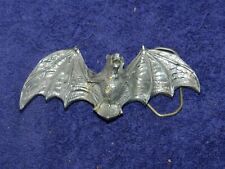 Cinturón vampiro murciélago volador vintage diseño hebilla peltre macizo segunda mano  Embacar hacia Argentina