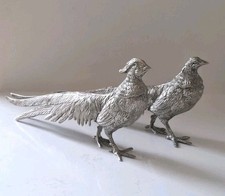 Pair silvertone pheasants for sale  CARRICKFERGUS