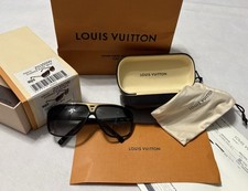 Óculos de sol raro Louis Vuitton Evidence Millionaire - Preto/dourado - 100% autêntico! comprar usado  Enviando para Brazil